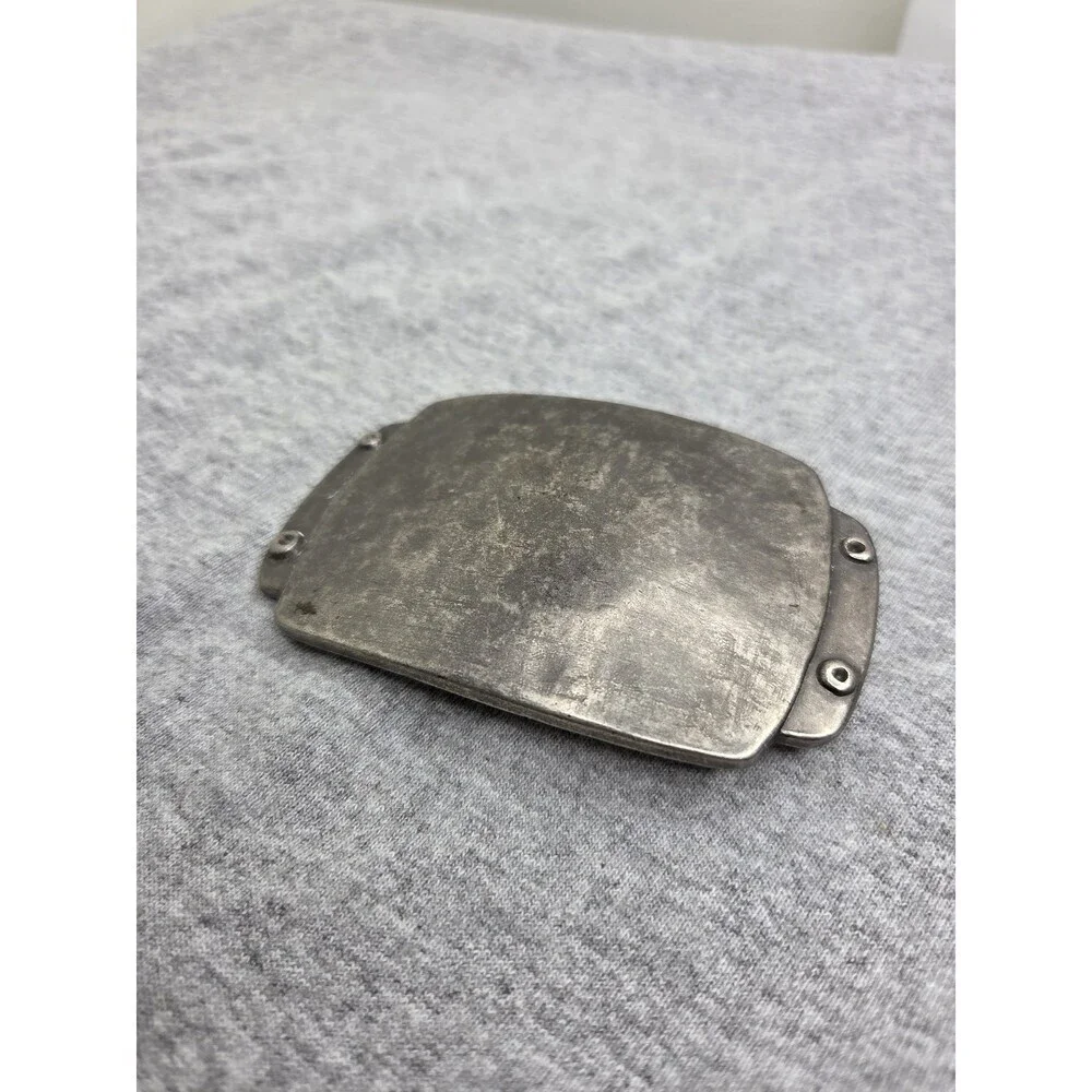 Antique Blank Military Style Riveted Metal Belt Buckle Custom
